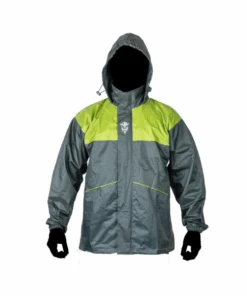 Mototech Hurricane Air TourPro Waterproof Rain Overjacket - Grey Green-Mototech