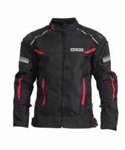 Solace Ramble V2 Motorcycle Riding Jacket - Black Red-Solace