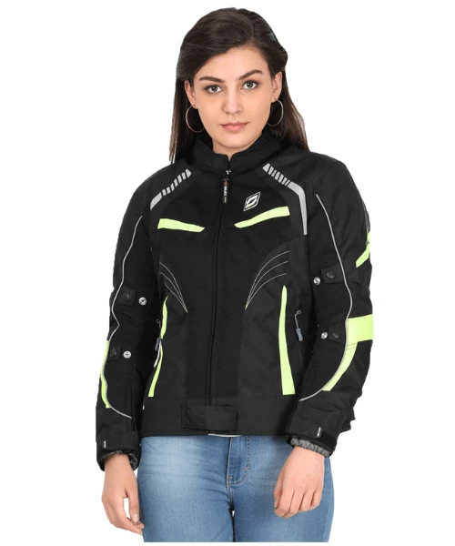 Solace Asmi Ladies Jacket V3 Black & Neon-Solace 3 Solace Asmi Ladies Jacket V3 Black & Neon-Solace