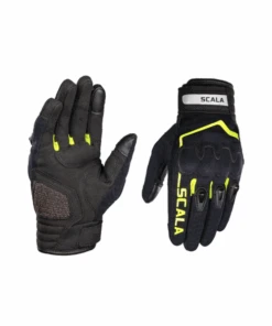 Scala Atlas Riding Gloves - Black Hi Viz-Scala Gears