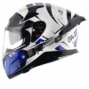 Axor Apex Hex-2 Helmet - White Blue-AXOR -Motorcycle Riding Equipment Store 1 137 24864799 cf7f 48d2 8e91 2363a597ba91