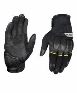 Scala Speed 2 Riding Gloves - Black Hi Viz-Scala Gears