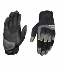 Scala Speed 2 Riding Gloves - Black Grey Hi Viz-Scala Gears