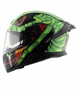 Axor Apex Venomous D/V Helmet - Black Neon Green-AXOR
