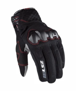 LS2 Chaki Riding Gloves - Black-LS2
