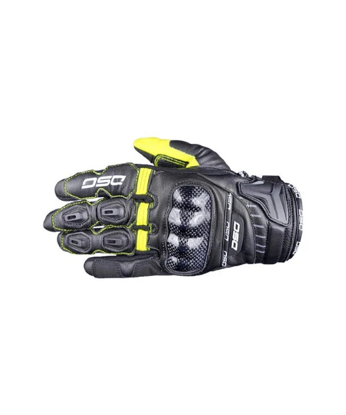 DSG Carbon X V1 Riding Gloves - Fluo Black Yellow-DSG 3 DSG Carbon X V1 Riding Gloves - Fluo Black Yellow-DSG
