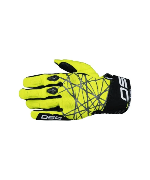 DSG Phoenix Air Riding Gloves - Fluo Yellow-DSG 3 DSG Phoenix Air Riding Gloves - Fluo Yellow-DSG