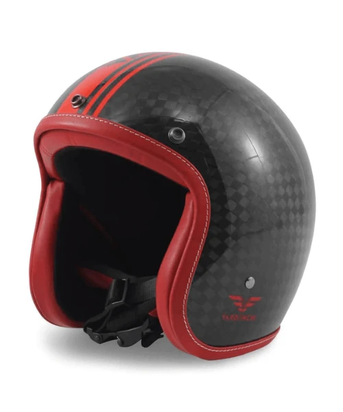 Vardenchi Carbon Large Weave Half Face Helmet (LW)-Vardenchi 3 Vardenchi Carbon Large Weave Half Face Helmet (LW)-Vardenchi