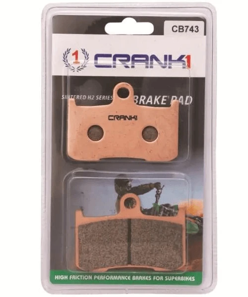 Crank1 Fully Sintered H2 Series Brake Pads For Triumph Street Scrambler (2017-2020)-Crank 1 3 Crank1 Fully Sintered H2 Series Brake Pads For Triumph Street Scrambler (2017-2020)-Crank 1