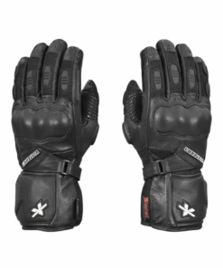 Viaterra Kruger Motorcycle Riding Gloves - Midnight Black-Viaterra