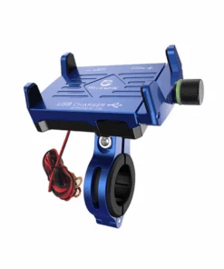 Yellowfin Claw-grip 2.5 A USB Mobile Holder With Charger For Bikes - M6 Blue-Yellowfin