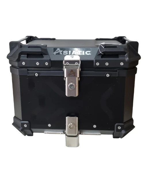 Asiatic Aluminium Top Box 45L With Backrest - Black-Asiatic 3 Asiatic Aluminium Top Box 45L With Backrest - Black-Asiatic