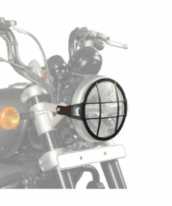 Auto Engina Super Meteor 650 Headlight Guard - Black-Auto Engina