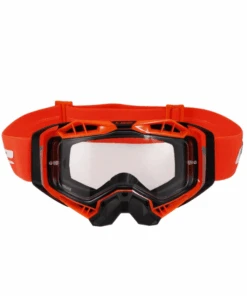 LS2 Aura Goggle Black Hiv Orange With Clear Visor-LS2