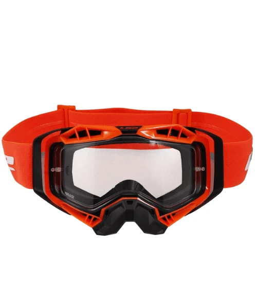 LS2 Aura Goggle Black Hiv Orange With Clear Visor-LS2 3 LS2 Aura Goggle Black Hiv Orange With Clear Visor-LS2