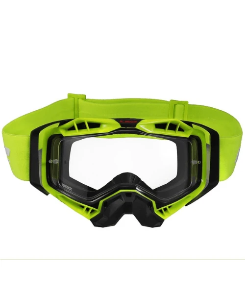 LS2 Aura Goggle Black Hiv Yellow With Clear Visor-LS2 3 LS2 Aura Goggle Black Hiv Yellow With Clear Visor-LS2