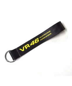 Fast Bend Rossi Racing Cloth Keychain - Black-Fast Bend
