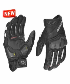 Viaterra Shifter Short Motorcycle Riding Gloves - Black-Viaterra