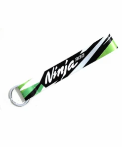 Fast Bend Ninja 300 Cloth Keychain - Green-Fast Bend