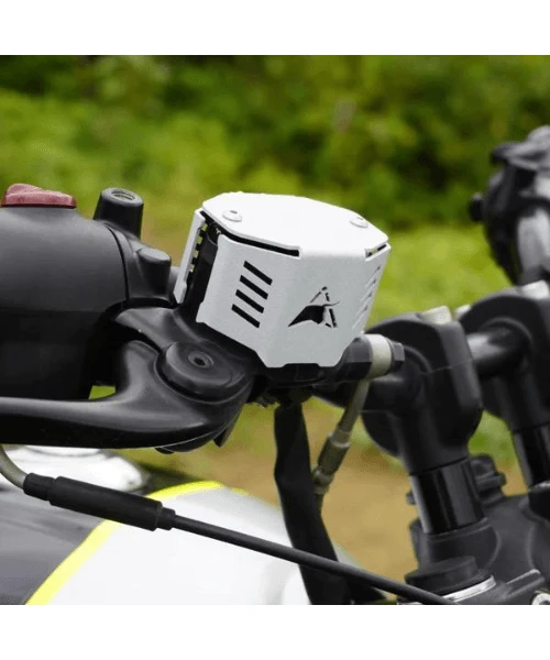 Auto Engina Hunter 350 Front Oil Reservoir Cap - Silver-Auto Engina 3 Auto Engina Hunter 350 Front Oil Reservoir Cap - Silver-Auto Engina