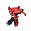 Yellowfin Claw-grip With Fast QC 3.0 Mobile Holder With Charger For Bikes & Scooters - M6S Red-Yellowfin -Motorcycle Riding Equipment Store 1 250