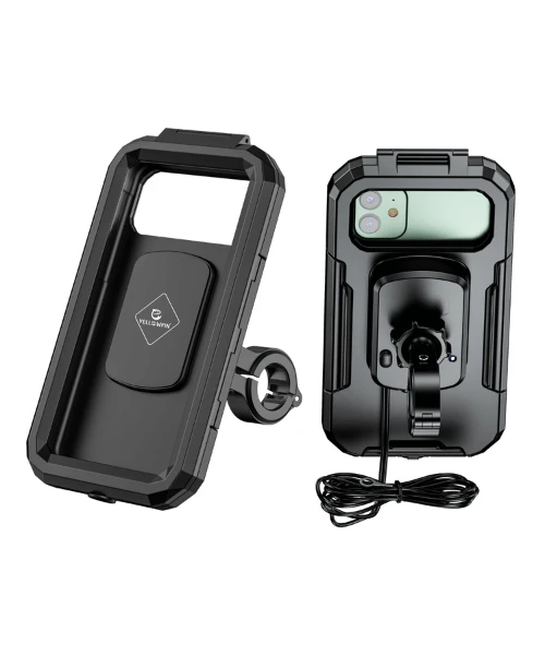 Yellowfin Fully Waterproof Bike Handlebar Mobile Phone Mount With Charger - M18L-A1 Handlebar-Yellowfin 3 Yellowfin Fully Waterproof Bike Handlebar Mobile Phone Mount With Charger - M18L-A1 Handlebar-Yellowfin