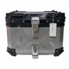 Asiatic Aluminium Top Box 45L With Backrest - Silver-Asiatic -Motorcycle Riding Equipment Store 1 2 ef401120 f449 44c7 8223 0e6de88b7f03