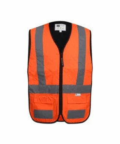 98 Fahren Cool Vest EVO High VIS Reflective Cooling Vest - Orange-98 Fahren