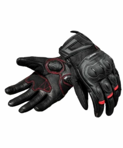 Raida AirWave Motorcycle Riding Gloves - Black Red-Raida