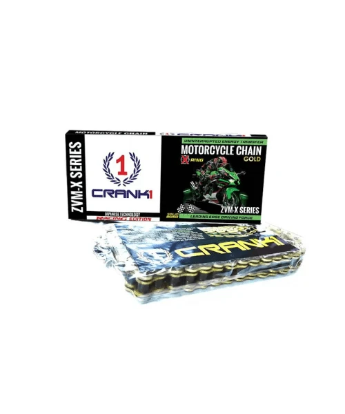 Crank1 Chain For Triumph Street Twin (2016-2018) 520 Pitch ZVM-X 106L - Gold-Crank 1 3 Crank1 Chain For Triumph Street Twin (2016-2018) 520 Pitch ZVM-X 106L - Gold-Crank 1