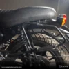 Zana Saddle Stay Mild Steel With Exhaust Shield Black For Royal Enfield Hunter 350 - ZI-8325-Zana