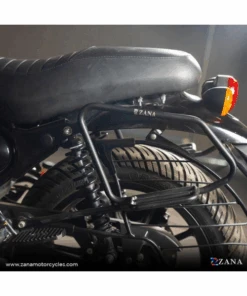 Zana Saddle Stay Mild Steel With Exhaust Shield Black For Royal Enfield Hunter 350 - ZI-8325-Zana