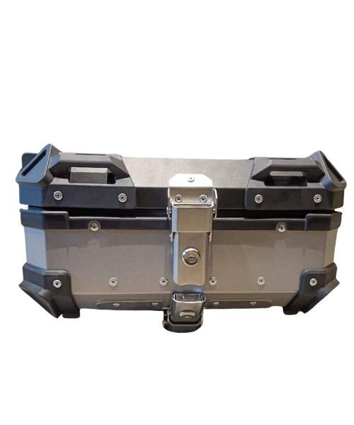 Asiatic Aluminium Top Box 22L Without Backrest - Silver-Asiatic 3 Asiatic Aluminium Top Box 22L Without Backrest - Silver-Asiatic