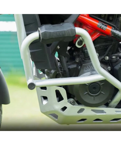 Zana Lower Engine Guard For BMW 310 GS With Slider Silver Stainless Steel - ZI-8456-Zana 3 Zana Lower Engine Guard For BMW 310 GS With Slider Silver Stainless Steel - ZI-8456-Zana