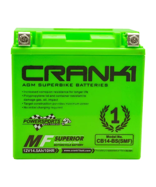 Crank1 Battery For Kawasaki Ninja ZX-14R-CB14-BS-Crank 1 3 Crank1 Battery For Kawasaki Ninja ZX-14R-CB14-BS-Crank 1