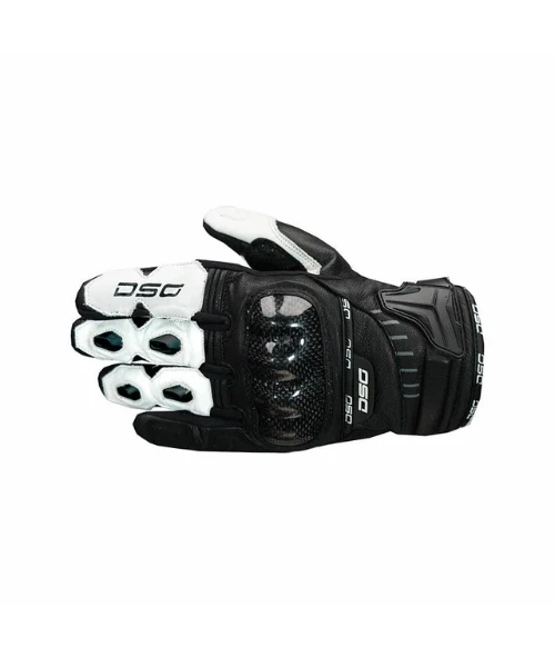 DSG Carbon X V1 Riding Gloves - Black White-DSG 3 DSG Carbon X V1 Riding Gloves - Black White-DSG