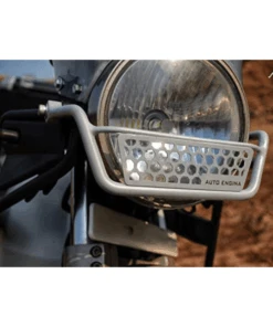 Auto Engina Himalayan Headlight Grill Compatible For Royal Enfield Himalayan Bs6(2020),BS3,BS4 Models - Silver-Auto Engina