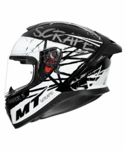 MT Thunder 3 SV Pro Scrape Helmet - Gloss White-MT Helmets