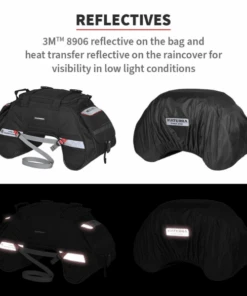 Viaterra Claw Mini 48L Waterproof Tail Bag - Black-Viaterra 37 Viaterra Claw Mini 48L Waterproof Tail Bag - Black-Viaterra -Motorcycle Riding Equipment Store 17 6
