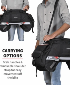 Viaterra Claw Mini 48L Waterproof Tail Bag - Black-Viaterra 38 Viaterra Claw Mini 48L Waterproof Tail Bag - Black-Viaterra -Motorcycle Riding Equipment Store 18 5