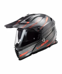 LS2 MX436 Pioneer Evo Dual Sport Helmet - Gloss Knight Titanium Orange-LS2 -Motorcycle Riding Equipment Store 1 0d93976f 8561 4fd6 8453 739f33afd049