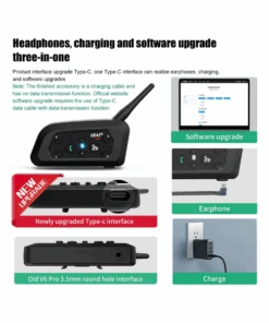 Vnetphone V6 Pro+ Bluetooth Intercom (1 Yr Warranty)-Vnetphone 27 Vnetphone V6 Pro+ Bluetooth Intercom (1 Yr Warranty)-Vnetphone -Motorcycle Riding Equipment Store 1 0fa21a3e 5b80 477c 87b2 4f919f7f5927