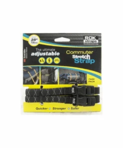 ROK Straps Motorcycle Adjustable Stretch Straps 720mm (28") - Black - 00332-ROK Straps