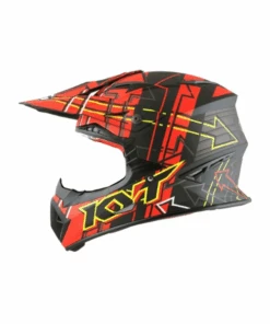 KYT Jumpshot Helmet - Matt Black Red-KYT Helmets