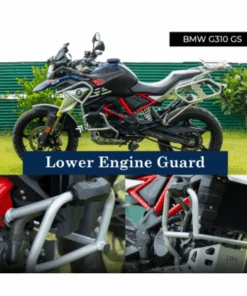 Zana BMW G310GS/G310R Lower Engine Guard MS With Puck Silver - ZI-8185-Zana