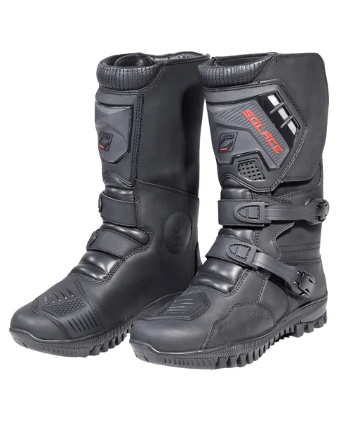 Solace Adventure X Pro Motorcycle Riding Boots - Black-Solace 3 Solace Adventure X Pro Motorcycle Riding Boots - Black-Solace