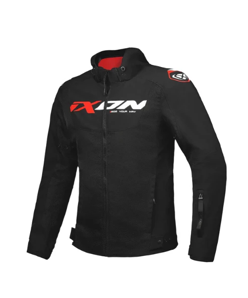 Ixon Fierce Riding Jacket - Black White Red-Ixon 3 Ixon Fierce Riding Jacket - Black White Red-Ixon