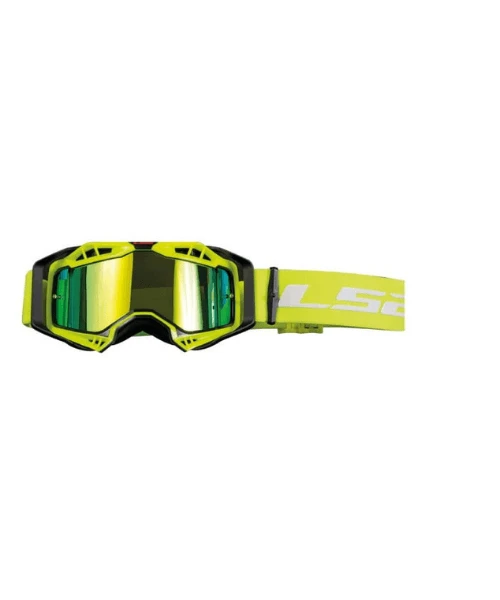 LS2 Aura Pro Goggle Black Hiv Yellow With Iridium Visor-LS2 4 LS2 Aura Pro Goggle Black Hiv Yellow With Iridium Visor-LS2 - Image 2