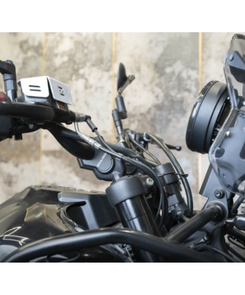 Zana Offset Handle Bar Risers Texture Black Aluminium Billet For Himalayan 452 - ZI-8427-Zana 3 Zana Offset Handle Bar Risers Texture Black Aluminium Billet For Himalayan 452 - ZI-8427-Zana