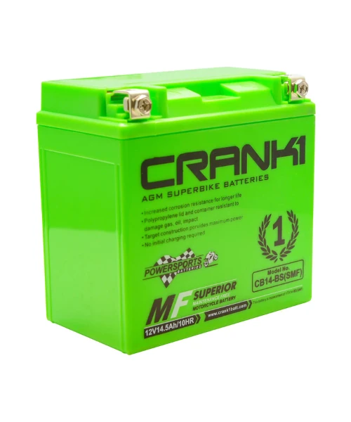 Crank1 Battery For BMW R-Nine T (2013-2018) - CB14-BS-Crank 1 4 Crank1 Battery For BMW R-Nine T (2013-2018) - CB14-BS-Crank 1 - Image 2